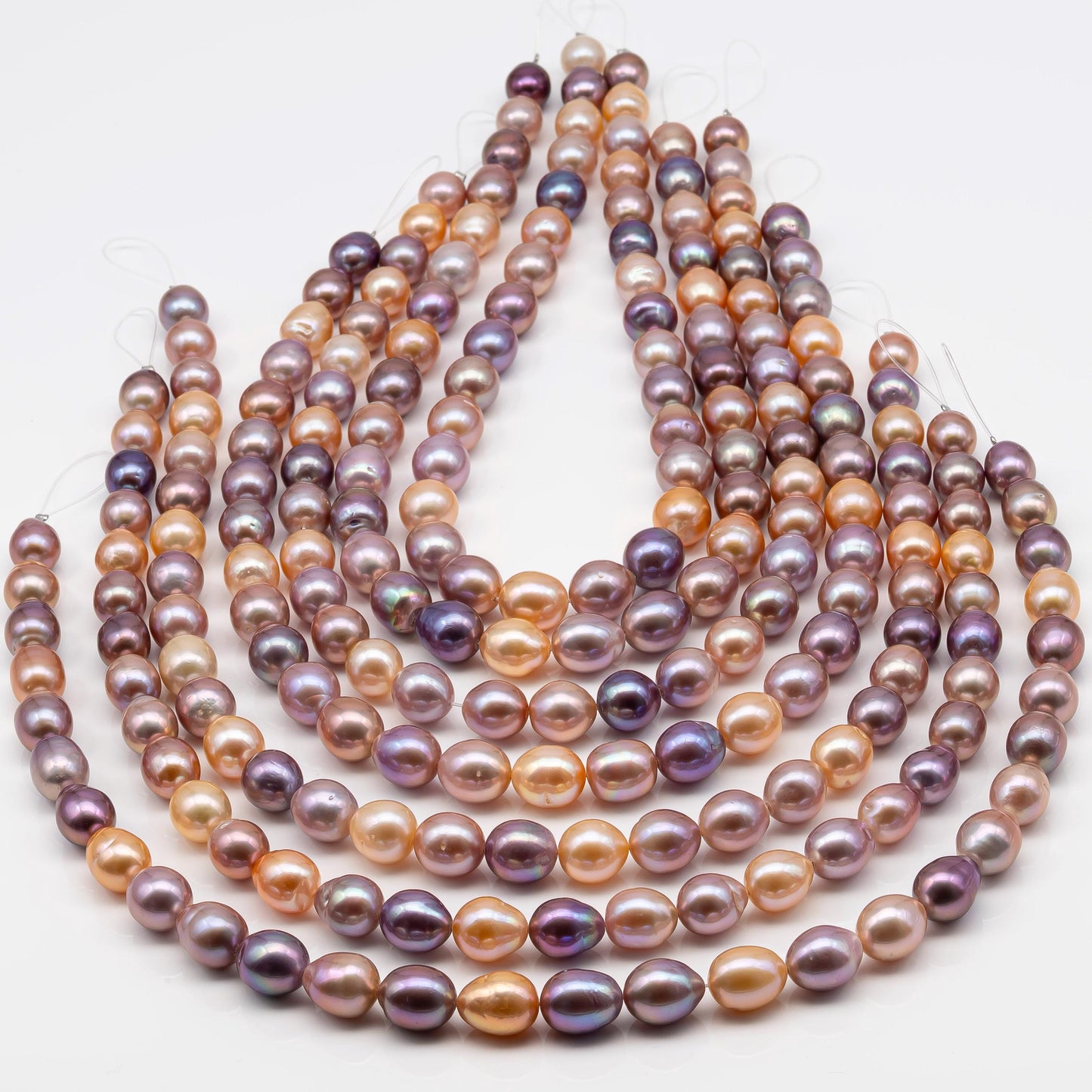 10-12mm Edison Pearl Strand with Amazing High Luster and All Natural Colors, SKU # 2493ED