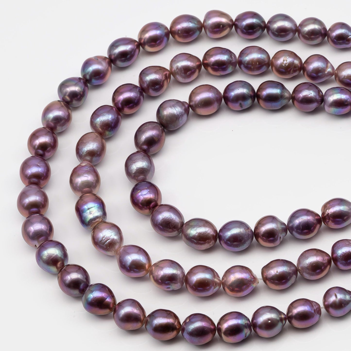 10-12mm Edison Pearl Strand with Amazing High Luster and All Natural Colors, SKU # 2494ED