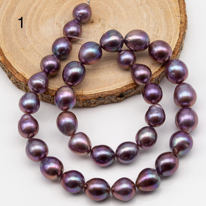 10-12mm Edison Pearl Strand with Amazing High Luster and All Natural Colors, SKU # 2494ED