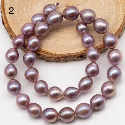 10-12mm Edison Pearl Strand with Amazing High Luster and All Natural Colors, SKU # 2495ED