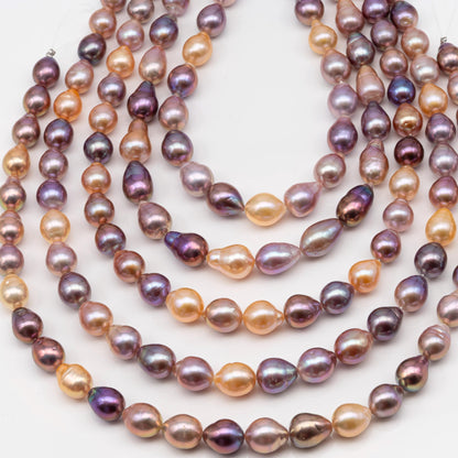 10-12mm Edison Pearl Strand with Amazing High Luster and All Natural Colors, SKU # 2496ED