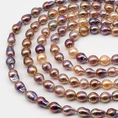 10-12mm Edison Pearl Strand with Amazing High Luster and All Natural Colors, SKU # 2497ED