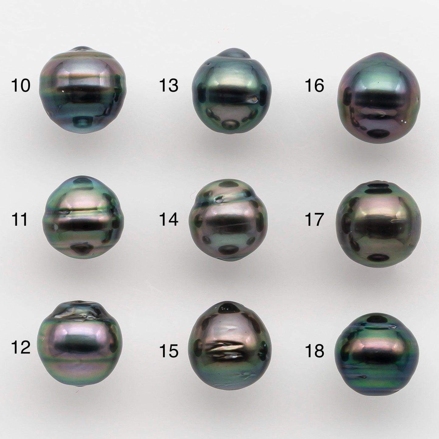 9-10mm Tahitian Pearl with High Luster and Natural Color, One Piece Undrilled for Making Jewelry, SKU # 2504TH