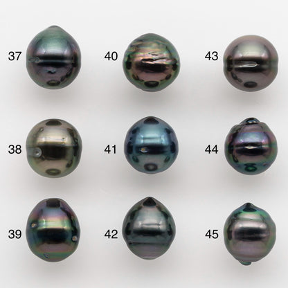 9-10mm Tahitian Pearl with High Luster and Natural Color, One Piece Undrilled for Making Jewelry, SKU # 2504TH