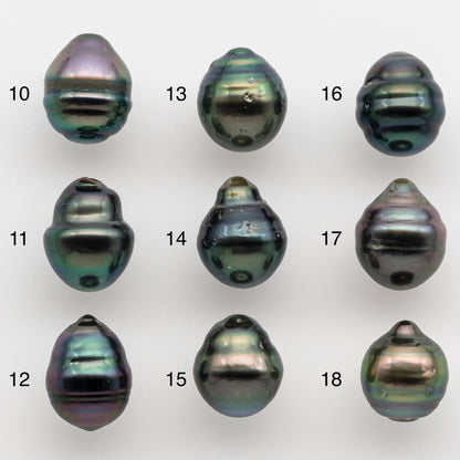9-10mm Tahitian Pearl with High Luster and Natural Color, One Piece Undrilled for Making Jewelry, SKU # 2505TH