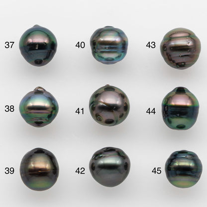 9-10mm Tahitian Pearl with High Luster and Natural Color, One Piece Undrilled for Making Jewelry, SKU # 2507TH