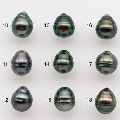 8-9mm Tahitian Pearl with High Luster and Natural Color, One Piece Undrilled for Making Jewelry, SKU # 2513TH