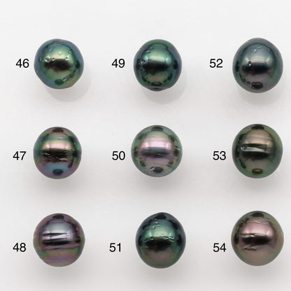8-9mm Tahitian Pearl with High Luster and Natural Color, One Piece Undrilled for Making Jewelry, SKU # 2514TH