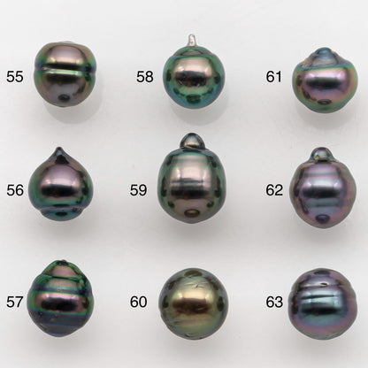 8-9mm Tahitian Pearl with High Luster and Natural Color, One Piece Undrilled for Making Jewelry, SKU # 2514TH
