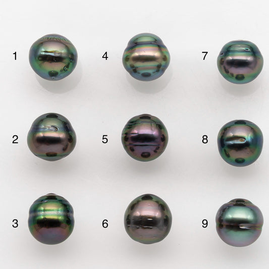 8-9mm Tahitian Pearl with High Luster and Natural Color, One Piece Undrilled for Making Jewelry, SKU # 2514TH