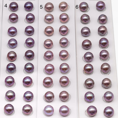 9-13mm Matching Pair Edison Pearl with Natural Colors and High Lusters, 1 Pair, Undrilled for Making Earring, SKU # 2517EP