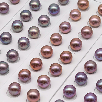 9-13mm Matching Pair Edison Pearl with Natural Colors and High Lusters, 1 Pair, Undrilled for Making Earring, SKU # 2517EP