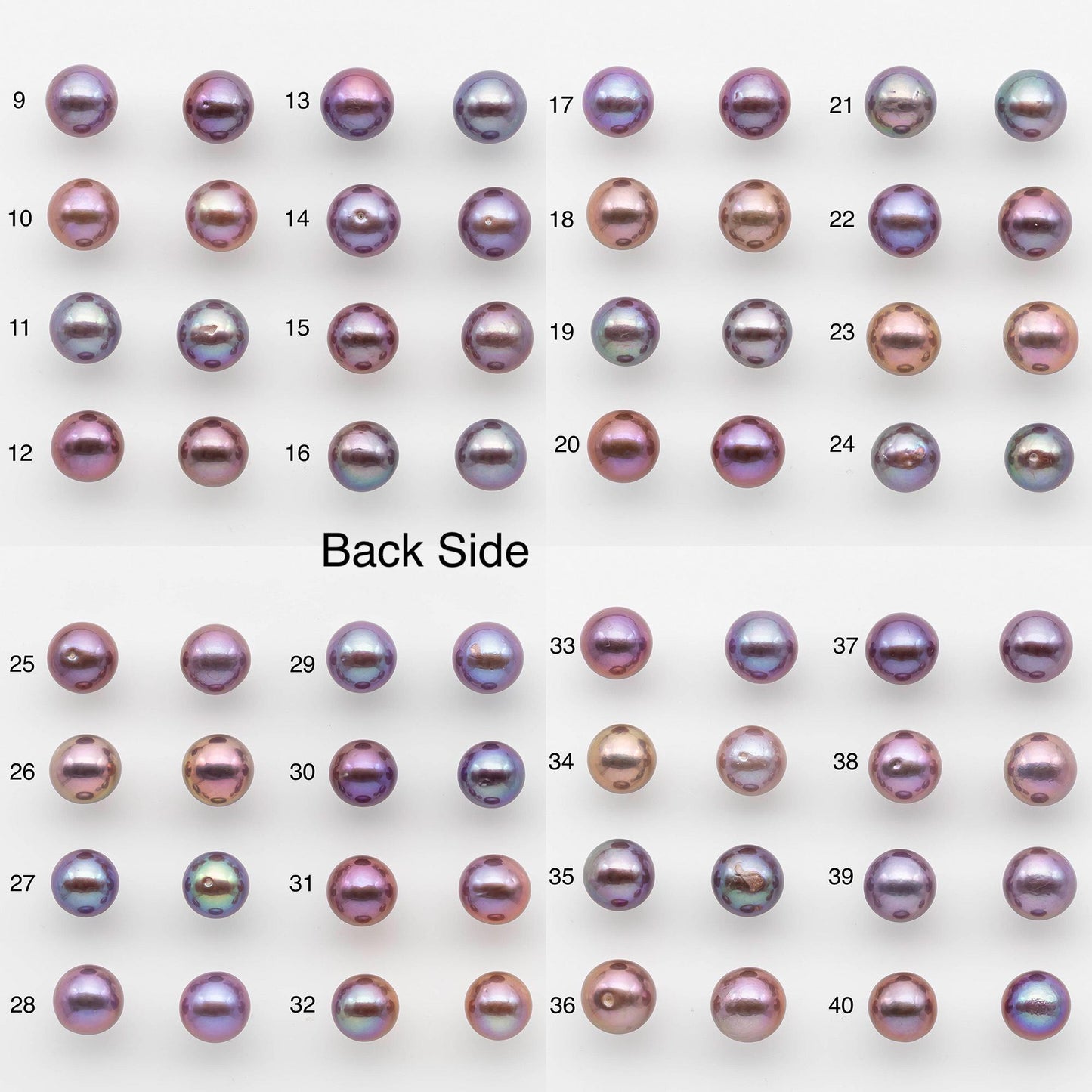 11-12mm Matching Pair Edison Pearl with Natural Colors and High Lusters, Undrilled for Making Earring, SKU # 2521EP