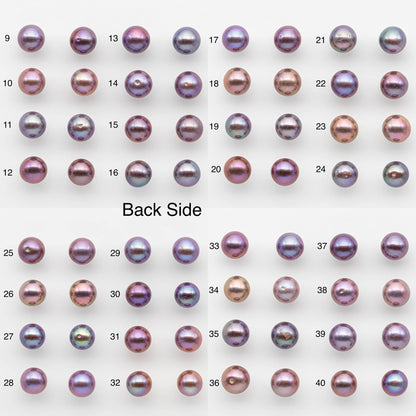 11-12mm Matching Pair Edison Pearl with Natural Colors and High Lusters, Undrilled for Making Earring, SKU # 2521EP