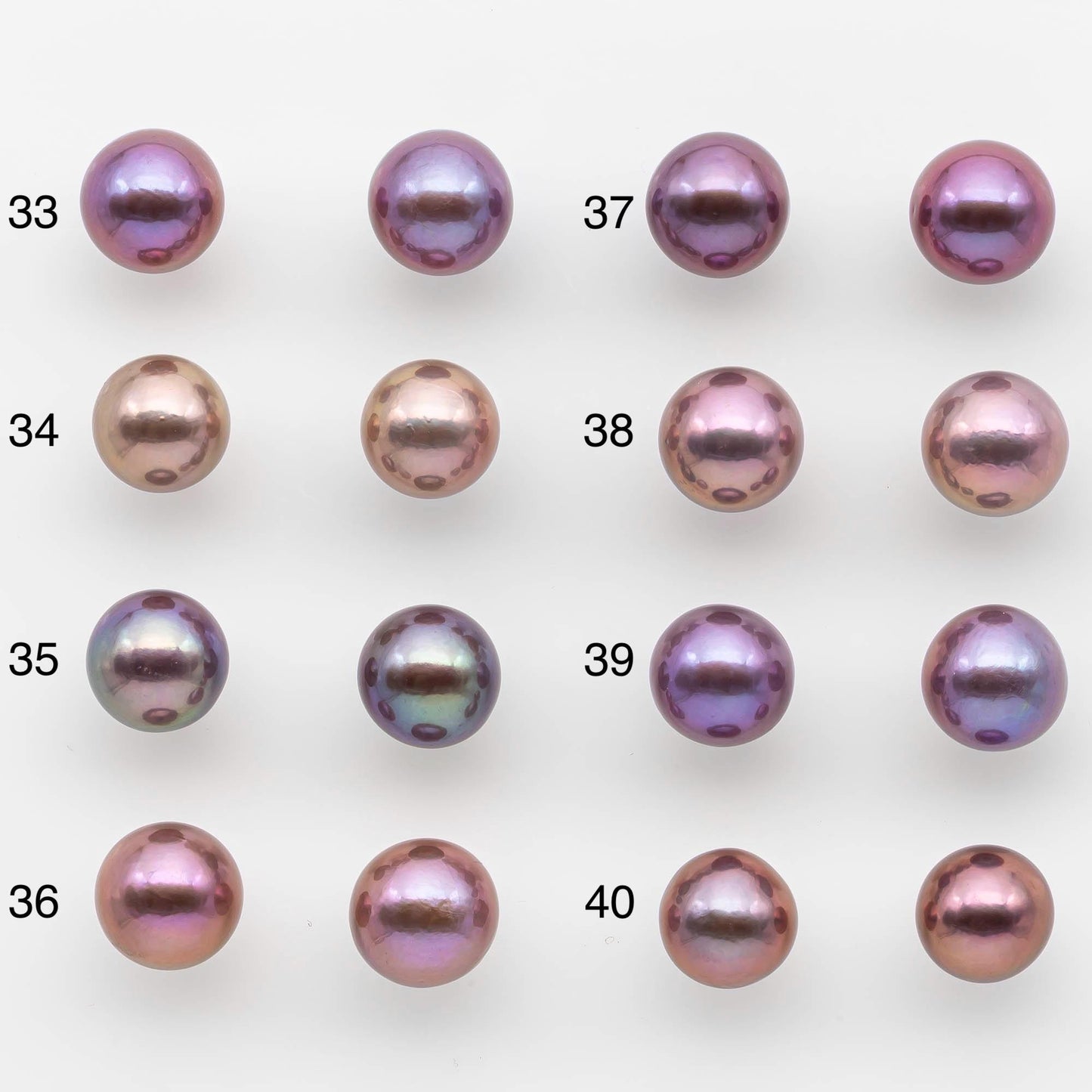 11-12mm Matching Pair Edison Pearl with Natural Colors and High Lusters, Undrilled for Making Earring, SKU # 2521EP