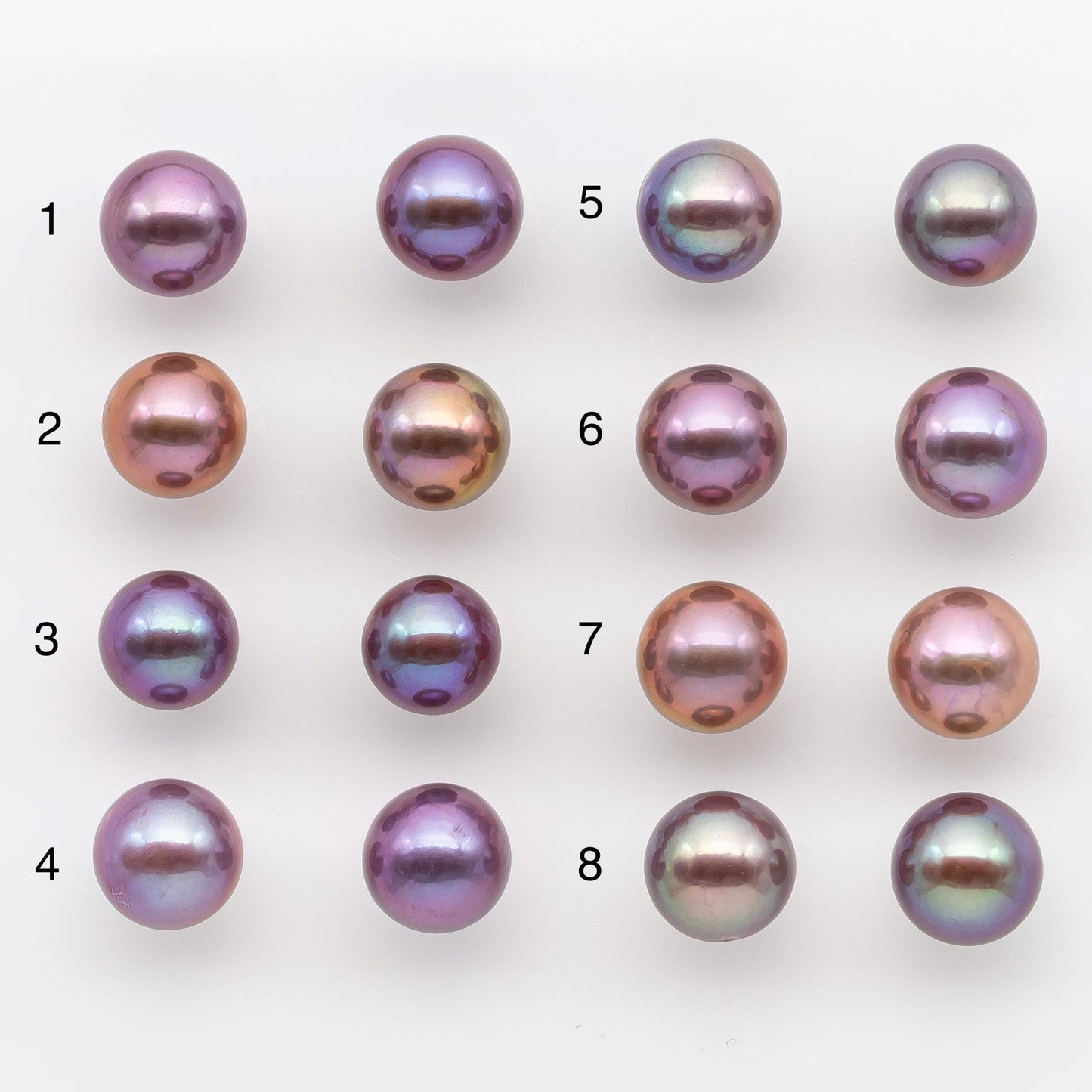 10-11mm Matching Pair Edison Pearl with Natural Colors and High Lusters, Undrilled for Making Earring, SKU # 2523EP