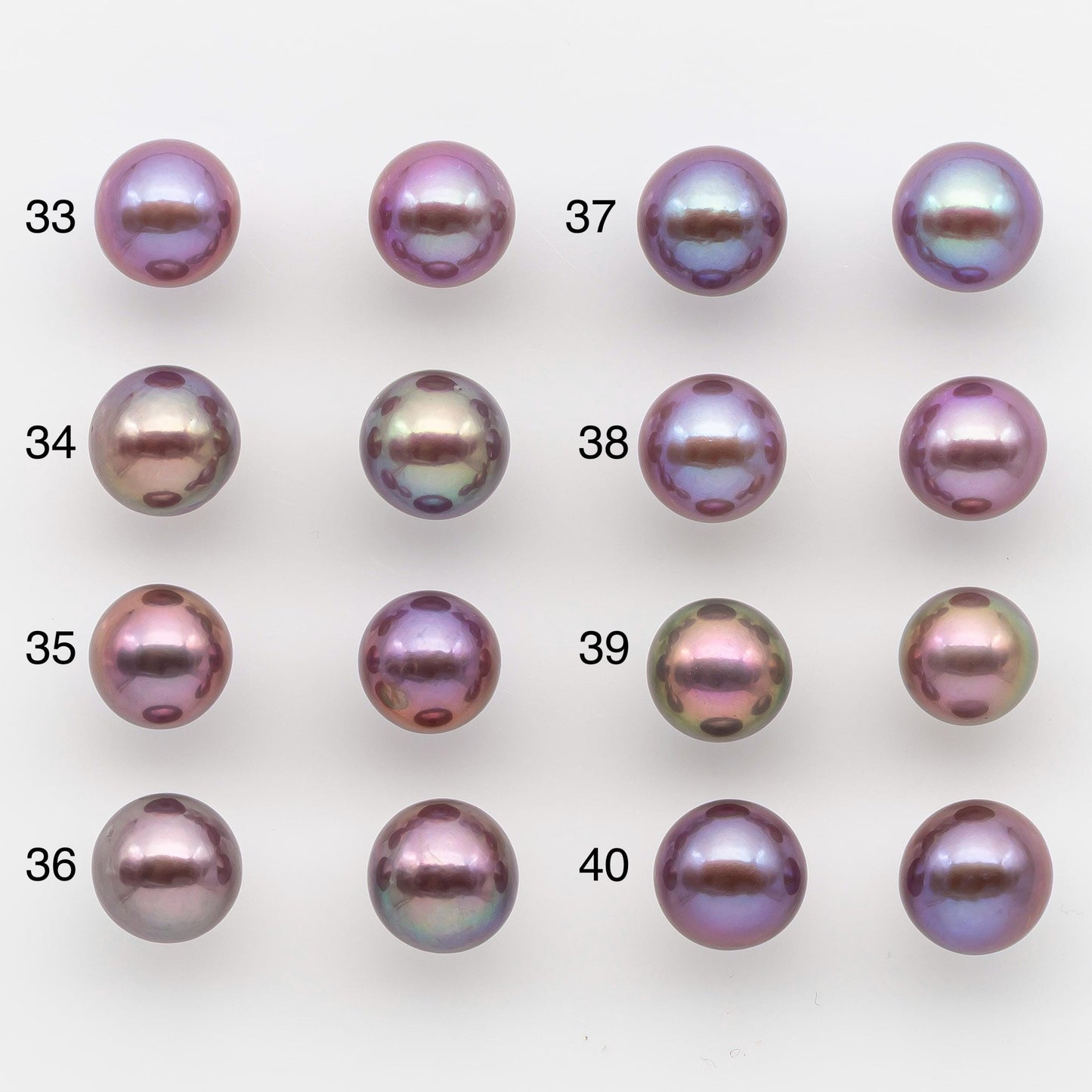 10-11mm Matching Pair Edison Pearl with Natural Colors and High Lusters, Undrilled for Making Earring, SKU # 2523EP