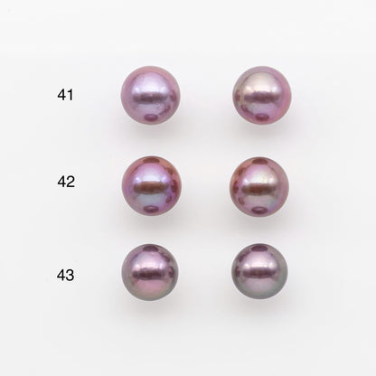 10-11mm Matching Pair Edison Pearl with Natural Colors and High Lusters, Undrilled for Making Earring, SKU # 2523EP