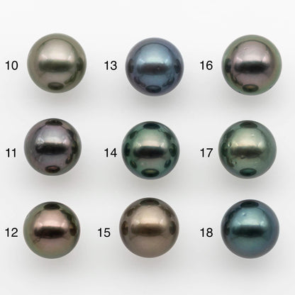 13-14mm Tahitian Pearl in Amazing High Luster and Natural Color, One Piece Undrilled for Making Jewelry, SKU # 2526TH