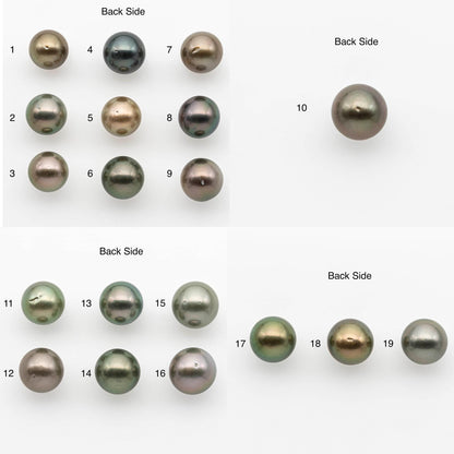 12-15mm Tahitian Pearl with High Luster and Natural Color, One Piece Undrilled for Making Jewelry, SKU # 2528TH