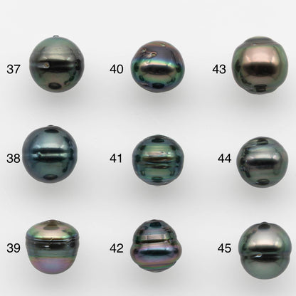 9-10mm Tahitian Pearl with High Luster and Natural Color, One Piece Undrilled for Making Jewelry, SKU # 2529TH
