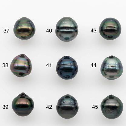9-10mm Tahitian Pearl with High Luster and Natural Color, One Piece Undrilled for Making Jewelry, SKU # 2530TH