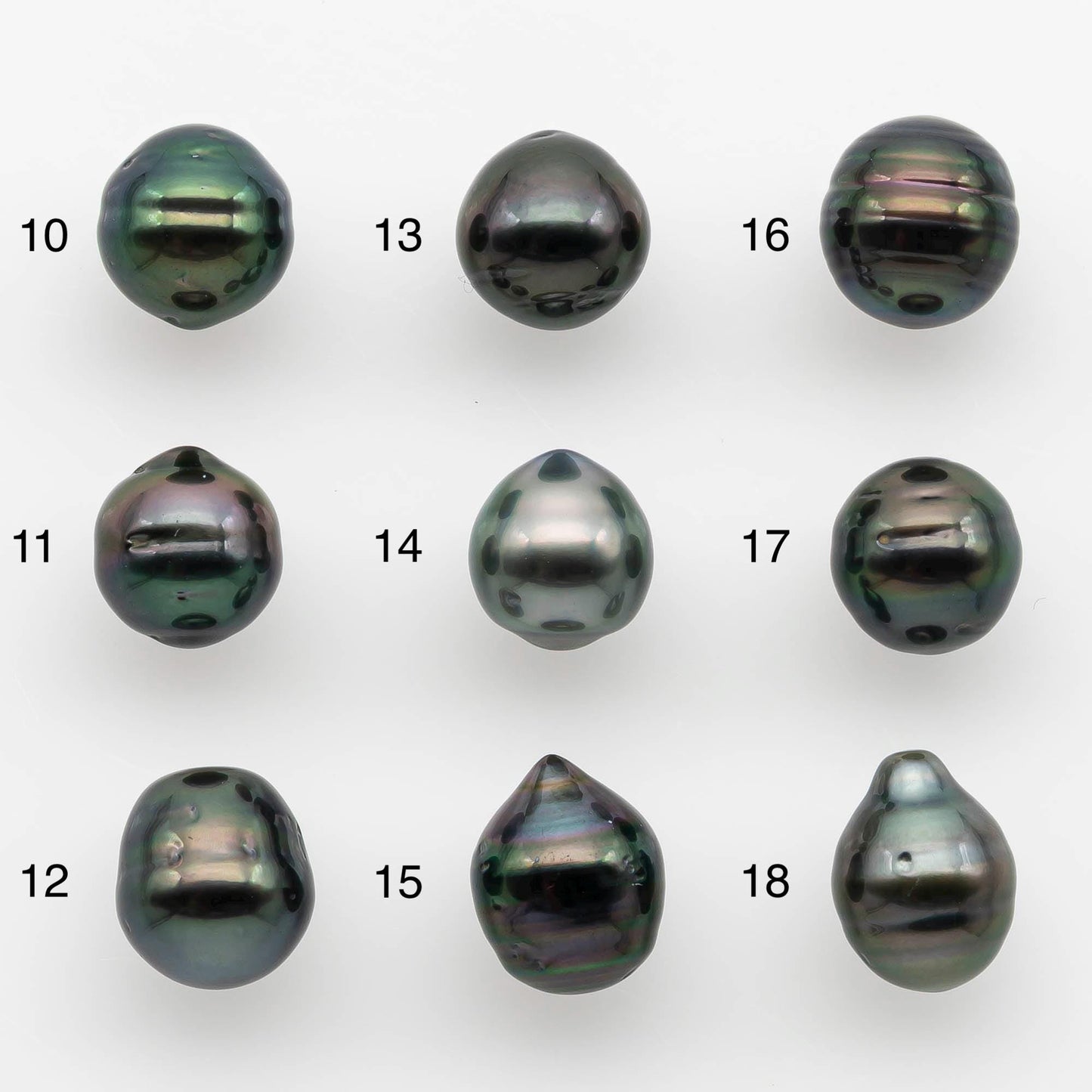 9-10mm Tahitian Pearl with High Luster and Natural Color, One Piece Undrilled for Making Jewelry, SKU # 2531TH