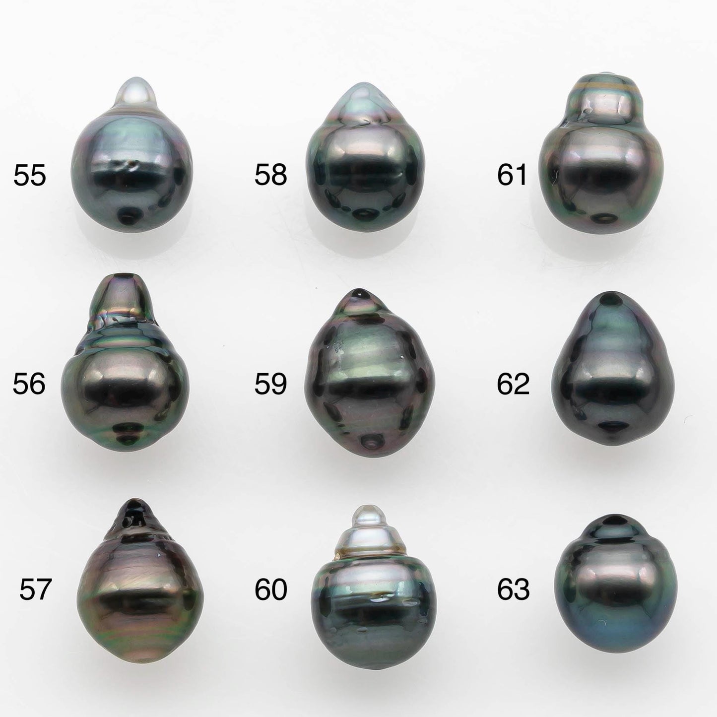 9-10mm Tahitian Pearl with High Luster and Natural Color, One Piece Undrilled for Making Jewelry, SKU # 2531TH