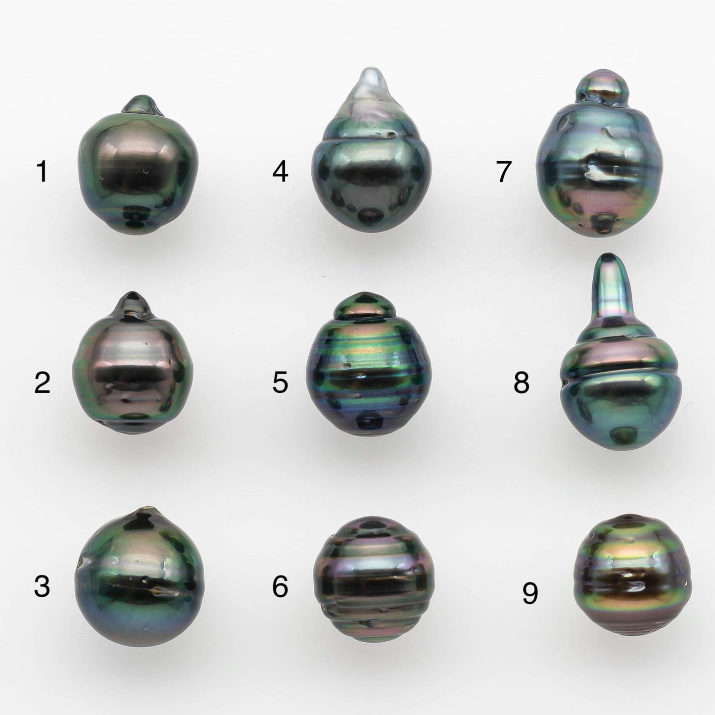 9-10mm Tahitian Pearl with High Luster and Natural Color, One Piece Undrilled for Making Jewelry, SKU # 2532TH