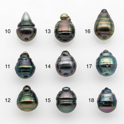 9-10mm Tahitian Pearl with High Luster and Natural Color, One Piece Undrilled for Making Jewelry, SKU # 2533TH