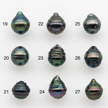 9-10mm Tahitian Pearl with High Luster and Natural Color, One Piece Undrilled for Making Jewelry, SKU # 2533TH