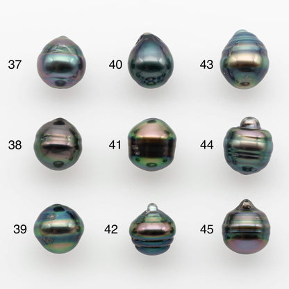9-10mm Tahitian Pearl with High Luster and Natural Color, One Piece Undrilled for Making Jewelry, SKU # 2535TH