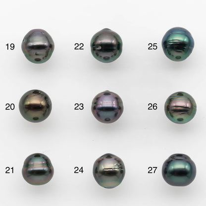 8-9mm Tahitian Pearl with High Luster and Natural Color, One Piece Undrilled for Making Jewelry, SKU # 2536TH
