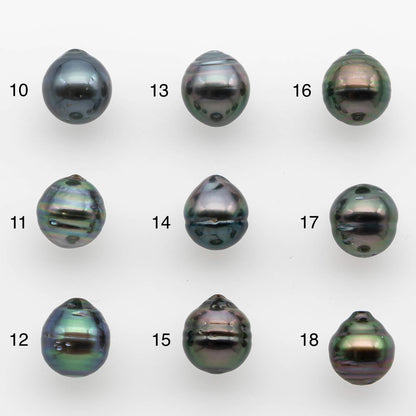 8-9mm Tahitian Pearl with High Luster and Natural Color, One Piece Undrilled for Making Jewelry, SKU # 2537TH