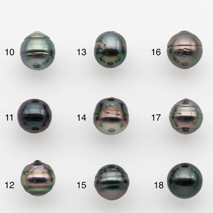 8-9mm Tahitian Pearl with High Luster and Natural Color, One Piece Undrilled for Making Jewelry, SKU # 2538TH