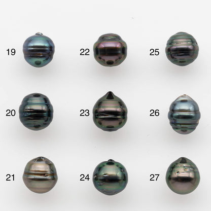 8-9mm Tahitian Pearl with High Luster and Natural Color, One Piece Undrilled for Making Jewelry, SKU # 2539TH