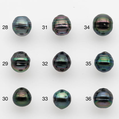 8-9mm Tahitian Pearl with High Luster and Natural Color, One Piece Undrilled for Making Jewelry, SKU # 2539TH