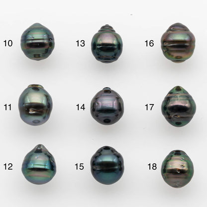 8-9mm Tahitian Pearl with High Luster and Natural Color, One Piece Undrilled for Making Jewelry, SKU # 2539TH