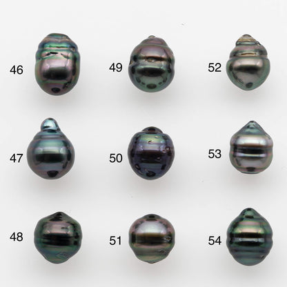 8-9mm Tahitian Pearl with High Luster and Natural Color, One Piece Undrilled for Making Jewelry, SKU # 2539TH