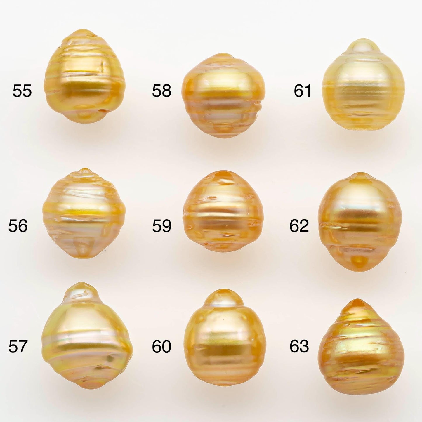 10-11mm South Sea Pearl, Gold Drop Single Piece Nondrilled with High Luster and Minor Blemishes for Jewelry Making, SKU # 2556GS