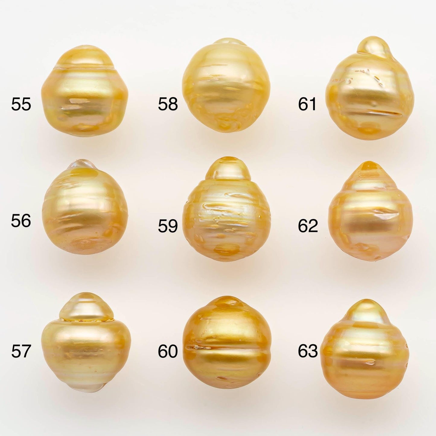 10-11mm South Sea Pearl, Gold Drop Single Piece Nondrilled with High Luster and Minor Blemishes for Jewelry Making, SKU # 2557GS