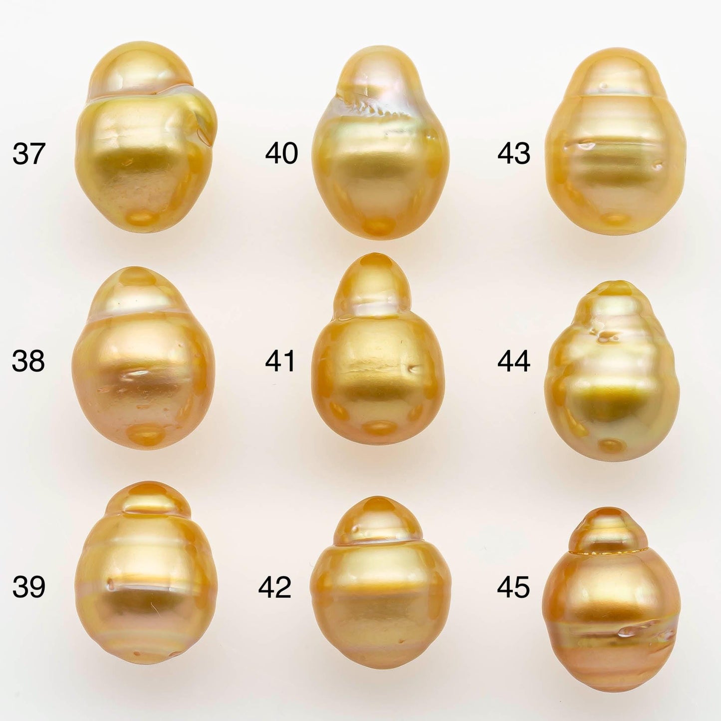 10-11mm South Sea Pearl, Gold Drop Single Piece Nondrilled with High Luster and Minor Blemishes for Jewelry Making, SKU # 2563GS