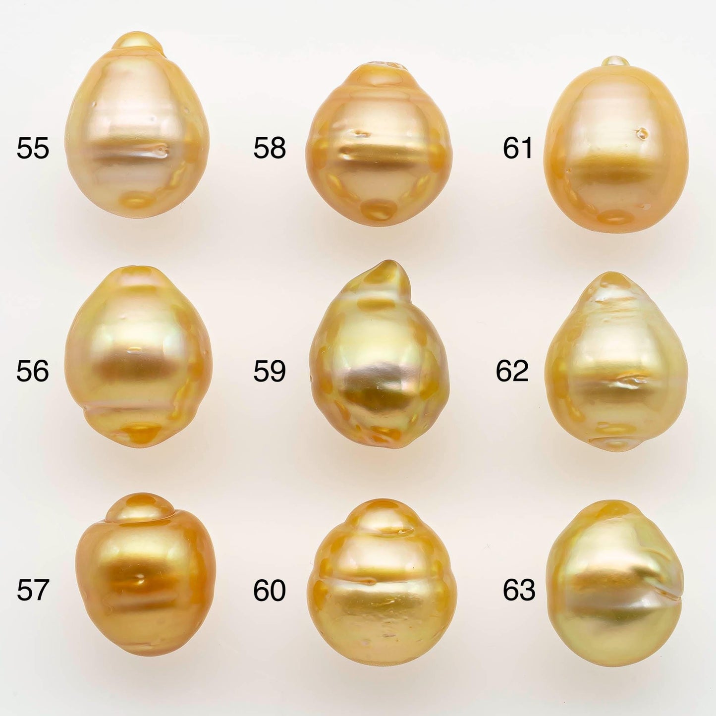 10-11mm South Sea Pearl, Gold Drop Single Piece Nondrilled with High Luster and Minor Blemishes for Jewelry Making, SKU # 2564GS