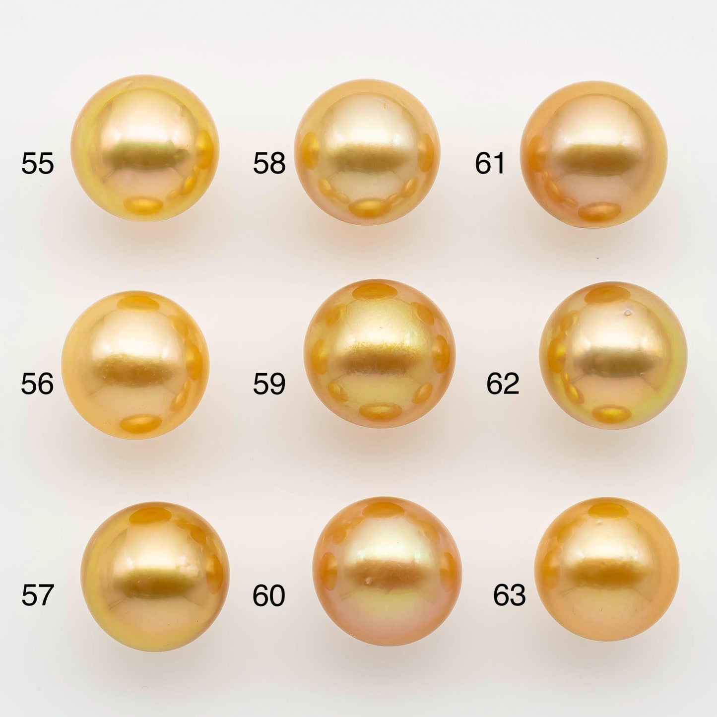 12-13mm South Sea Pearl, Gold Round Single Piece Nondrilled with High Luster and Minor Blemishes for Jewelry Making, SKU # 2569GS