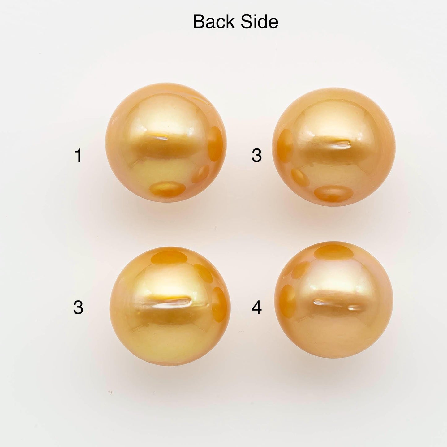 16-17mm South Sea Pearl, Gold Round Single Piece Nondrilled with High Luster and Minor Blemishes for Jewelry Making, SKU # 2576GS