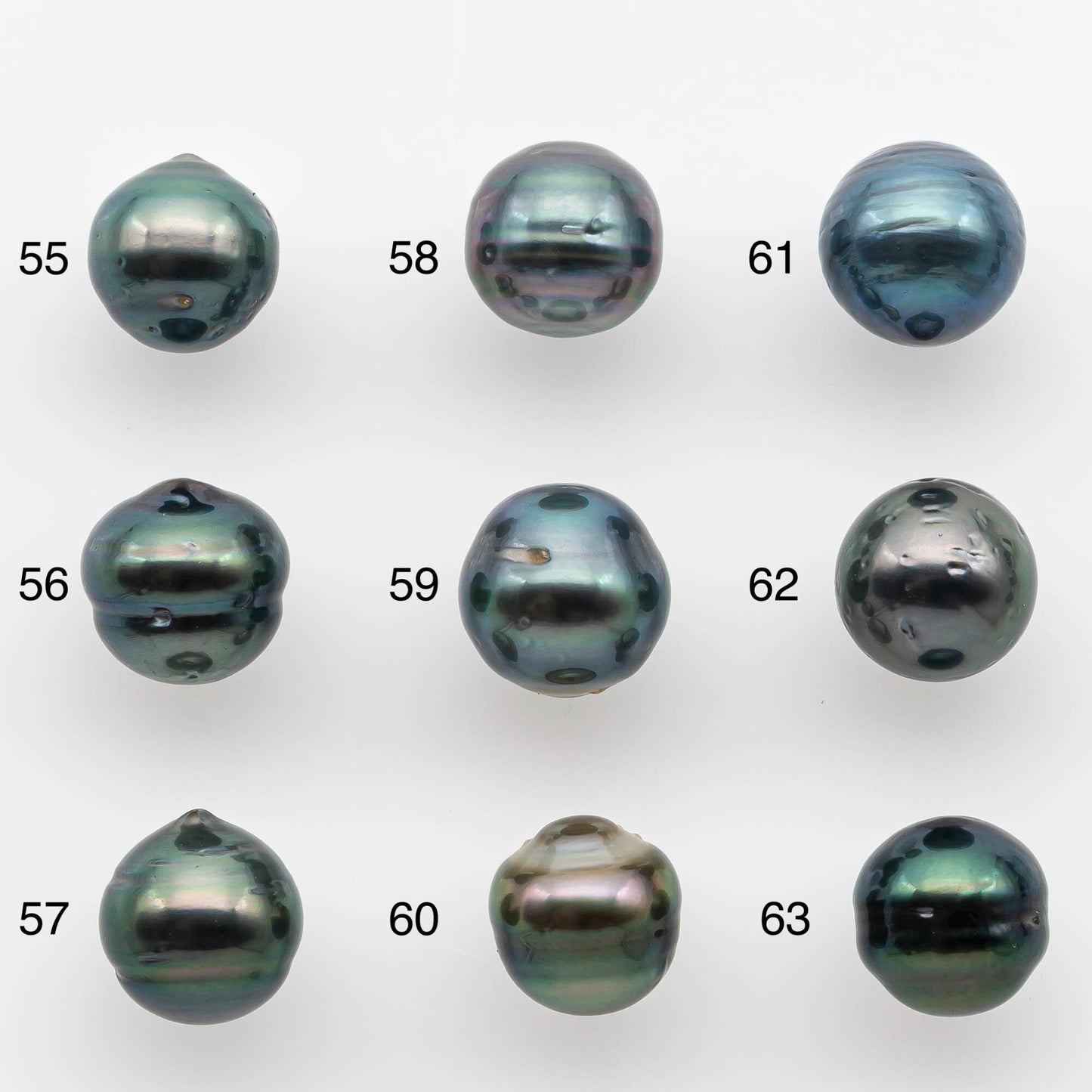 8-9mm Tahitian Pearl in Natural Color with High Luster and Minor Blemishes, One Piece Undrilled for Making Jewelry, SKU # 2579TH