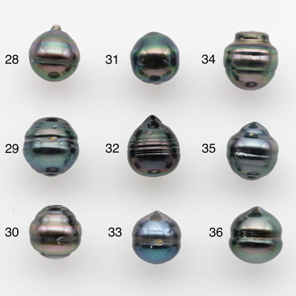8-9mm Tahitian Pearl in Natural Color with High Luster and Minor Blemishes, One Piece Undrilled for Making Jewelry, SKU # 2581TH