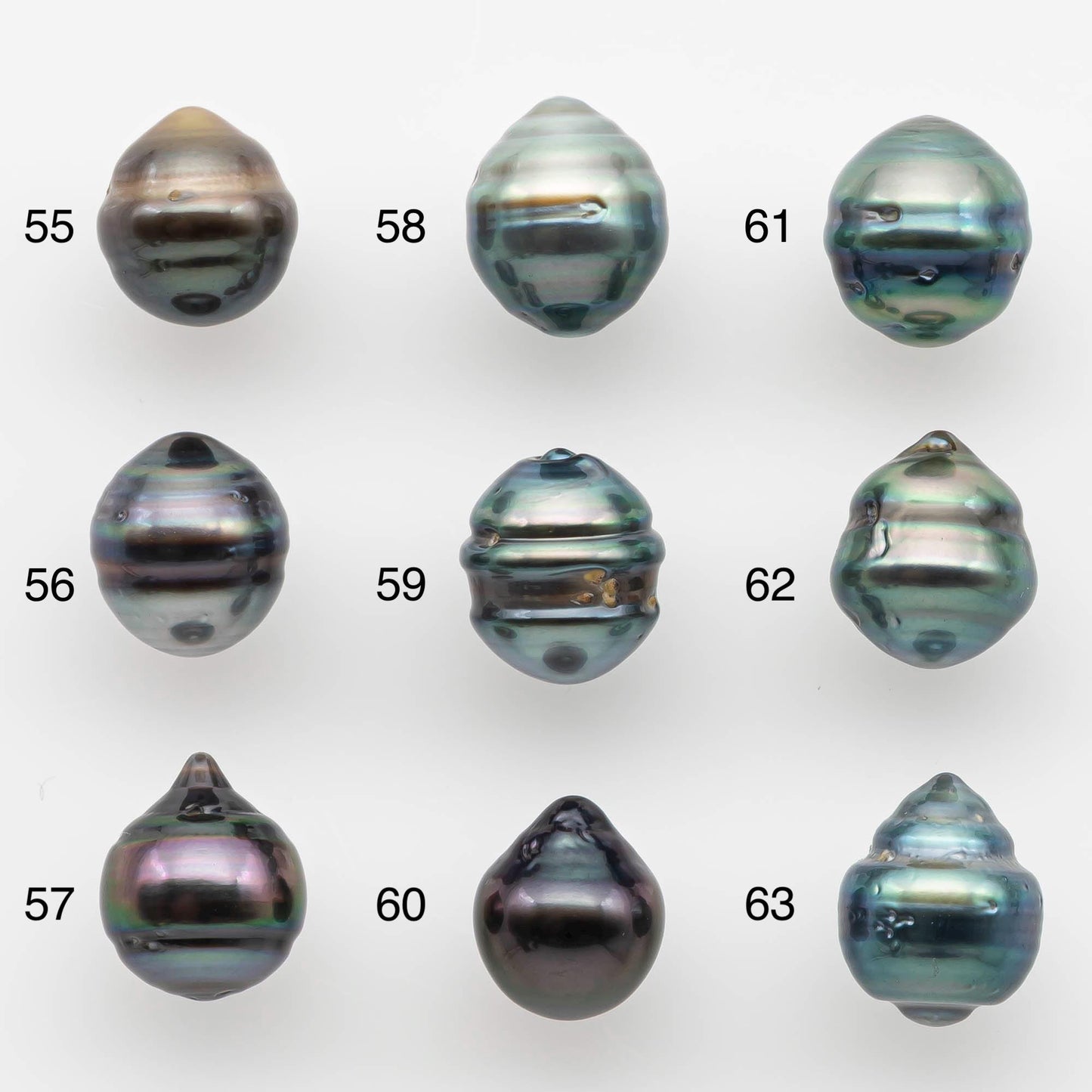 8-9mm Tahitian Pearl in Natural Color with High Luster and Minor Blemishes, One Piece Undrilled for Making Jewelry, SKU # 2581TH