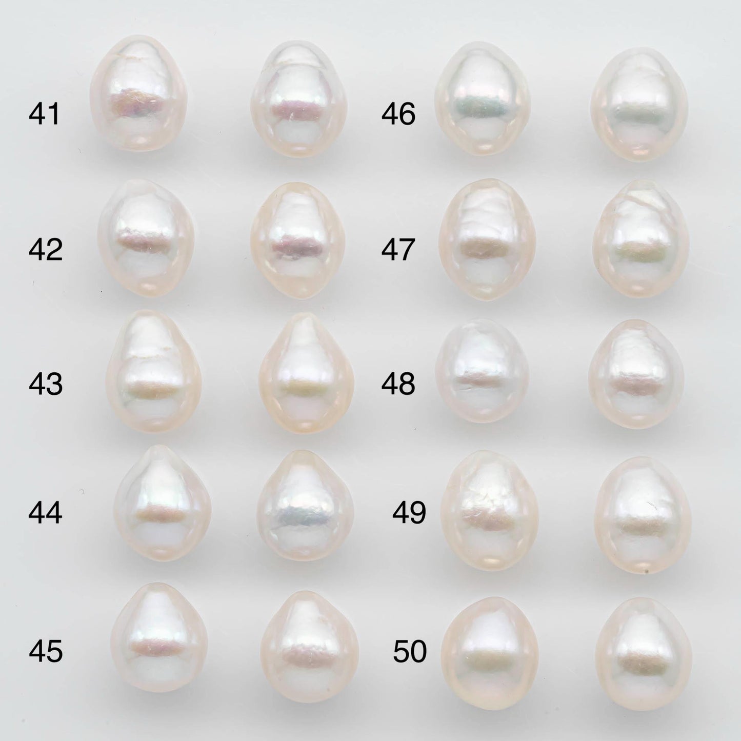 10-11mm Matching Pair Edison Pearl Undrilled with Natural Color and High Luster for Making Earring, SKU # 2592EP