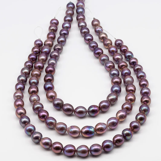 10-12mm Edison Pearl Strand with Amazing High Luster and All Natural Colors, SKU # 2494ED